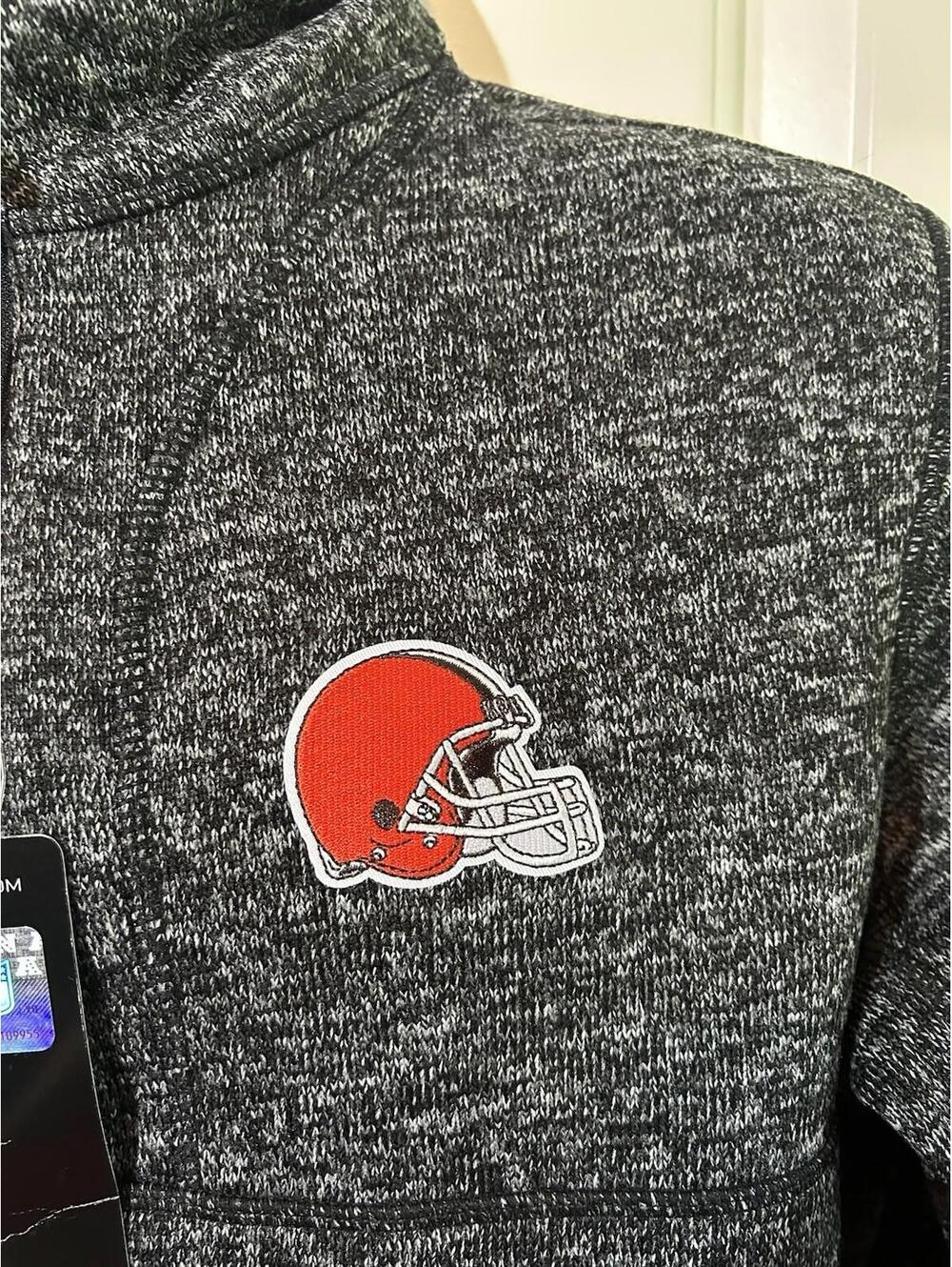Antigua Fortune 1/4 Zip Pullover Mens Large Cleveland Browns New - Picture 4 of 10